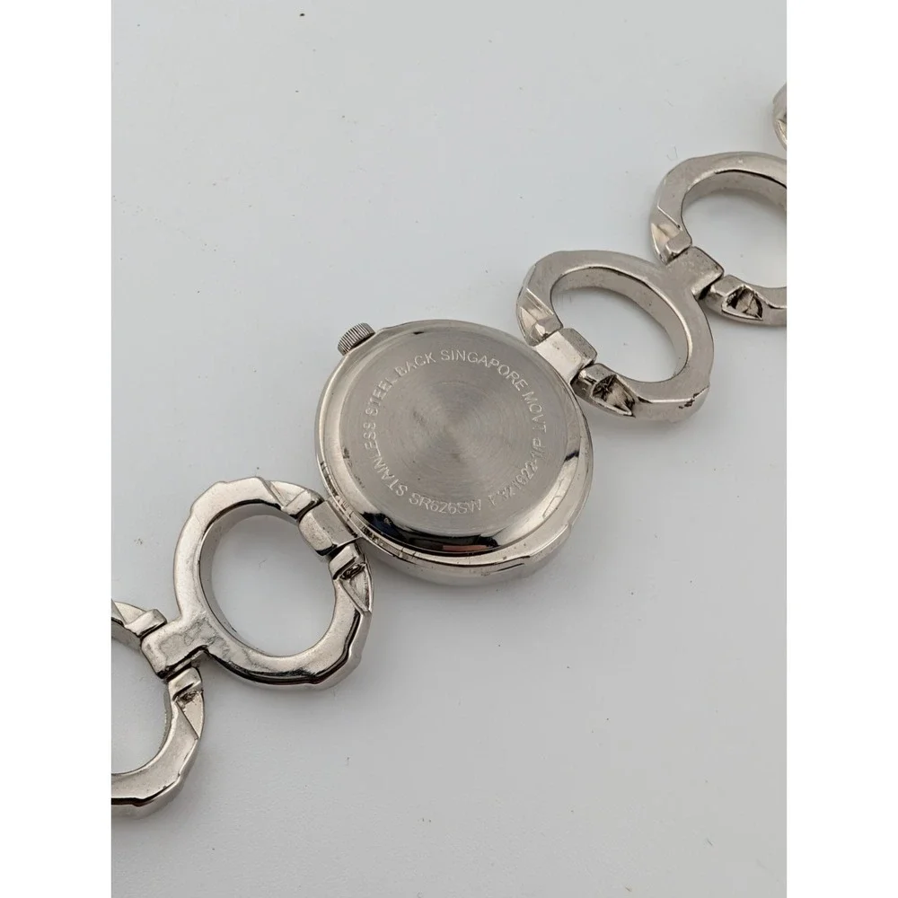 2008 Avon Silvertone Circle Watch Women 26mm Case‎ 7